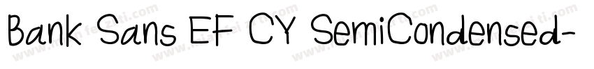 Bank Sans EF CY SemiCondensed字体转换